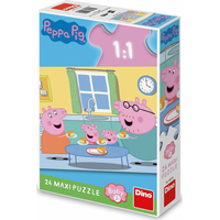 DINO Puzzle Prasátko Peppa: Oběd MAXI 24 dílků