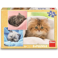 DINO Puzzle Roztomilá koťátka 3x55 dílků