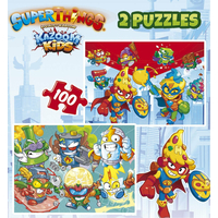 EDUCA Puzzle Superthings 2x100 dílků
