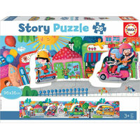 EDUCA Story puzzle Doprava ve městě 26 dílků