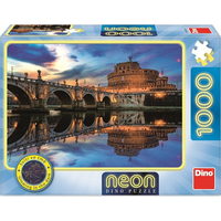 DINO Svítící puzzle Andělský hrad 1000 dílků