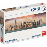 DINO Panoramatické puzzle Manhattan za soumraku, New York 1000 dílků