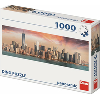 DINO Panoramatické puzzle Manhattan za soumraku, New York 1000 dílků
