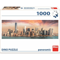 DINO Panoramatické puzzle Manhattan za soumraku, New York 1000 dílků