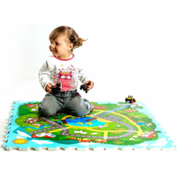 TEDDIES Pěnové puzzle Moje první zvířátka (29x29)
