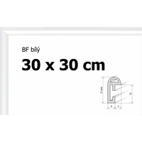 BFHM Plastový rám 30x30cm - bílý