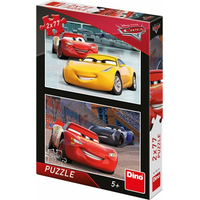 DINO Puzzle Auta: Závodníci 2x77 dílků