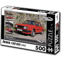 RETRO-AUTA Puzzle č. 14 Škoda 120 GLS (1984) 500 dílků