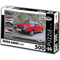 RETRO-AUTA Puzzle č. 16 Škoda Garde (1983) 500 dílků