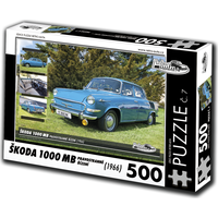 RETRO-AUTA Puzzle č. 7 Škoda 1000 MB (1966) 500 dílků