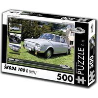 RETRO-AUTA Puzzle č. 8 Škoda 100 L (1971) 500 dílků