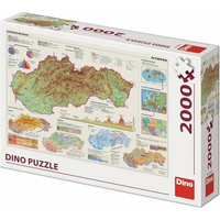 DINO Puzzle Mapa Slovenské republiky 2000 dílků