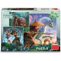 DINO Puzzle Raya a kamarádi 3x55 dílků