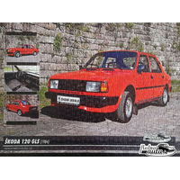 RETRO-AUTA Puzzle č. 14 Škoda 120 GLS (1984) 500 dílků