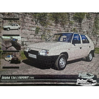 RETRO-AUTA Puzzle č. 13 Škoda Favorit 136 L (1989) 500 dílků