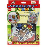 TEDDIES Vodolepky Moje první zvířátka: Farma 12 ks + síťka