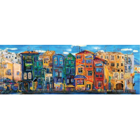 ART PUZZLE Panoramatické puzzle Barevné město 1000 dílků