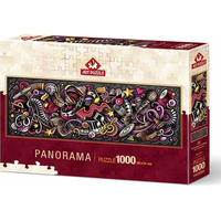ART PUZZLE Panoramatické puzzle Prvky rytmu 1000 dílků