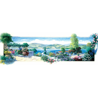 ART PUZZLE Panoramatické puzzle Zahrada na terase 1000 dílků