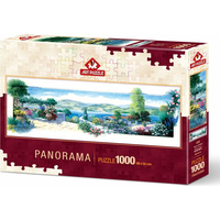 ART PUZZLE Panoramatické puzzle Zahrada na terase 1000 dílků