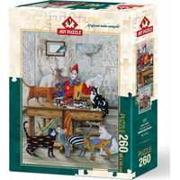 ART PUZZLE Puzzle Barevné kočky 260 dílků