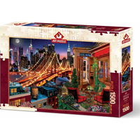 ART PUZZLE Puzzle Brooklyn z terasy 1500 dílků