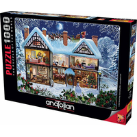 ANATOLIAN Puzzle Dům o Vánocích 1000 dílků
