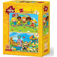 ART PUZZLE Puzzle Děti se baví 12+24 dílků