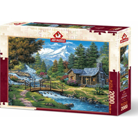 ART PUZZLE Puzzle Dva vodopády 2000 dílků