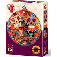 ART PUZZLE Puzzle hodiny Šťastný konec 570 dílků (včetně rámu)