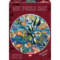 ART PUZZLE Puzzle hodiny Svět mořských ryb 570 dílků