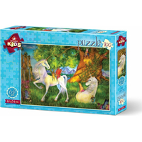 ART PUZZLE Puzzle Jednorožci 100 dílků