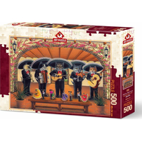 ART PUZZLE Puzzle Kočičí flamenco skupina 500 dílků