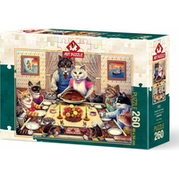 ART PUZZLE Puzzle Kočičí rodina 260 dílků