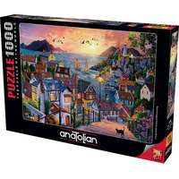 ANATOLIAN Puzzle Pobřežní město při západu slunce 1000 dílků