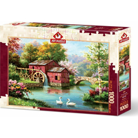 ART PUZZLE Puzzle Starý červený mlýn 1000 dílků