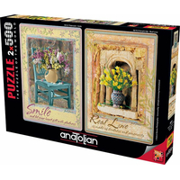 ANATOLIAN Puzzle Úsměv a pravá láska 2x500 dílků