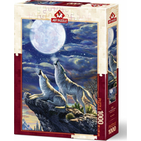 ART PUZZLE Puzzle Vlci za úplňku 1000 dílků