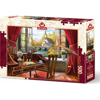 ART PUZZLE Puzzle Výhled z pracovny 500 dílků