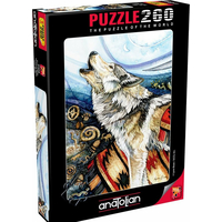 ANATOLIAN Puzzle Vyjící vlk 260 dílků