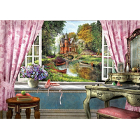 ART PUZZLE Puzzle Zámek v mém okně 1500 dílků