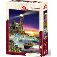 ART PUZZLE Puzzle Západ slunce u majáku 500 dílků
