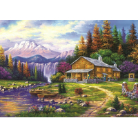 ART PUZZLE Puzzle Západ slunce v horách 1000 dílků