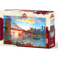 ART PUZZLE Puzzle Západ slunce v New Yorku 1000 dílků