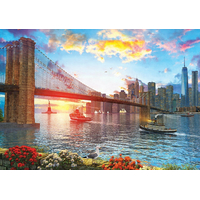 ART PUZZLE Puzzle Západ slunce v New Yorku 1000 dílků