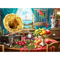 ANATOLIAN Puzzle Zátiší s ovocem a gramofonem 1000 dílků