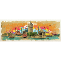 ART PUZZLE Panoramatické puzzle Istanbul - koláž 1000 dílků
