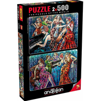 ANATOLIAN Puzzle Barevné noty 2x500 dílků