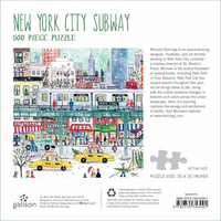 GALISON Čtvercové puzzle Metro v New Yorku 500 dílků