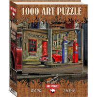 ART PUZZLE Dřevěné puzzle Čerpací stanice 1000 dílků